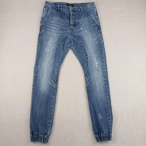 Zanerobe 30x28 Mens Jean Joggers Slingshot Denimo FLAWS